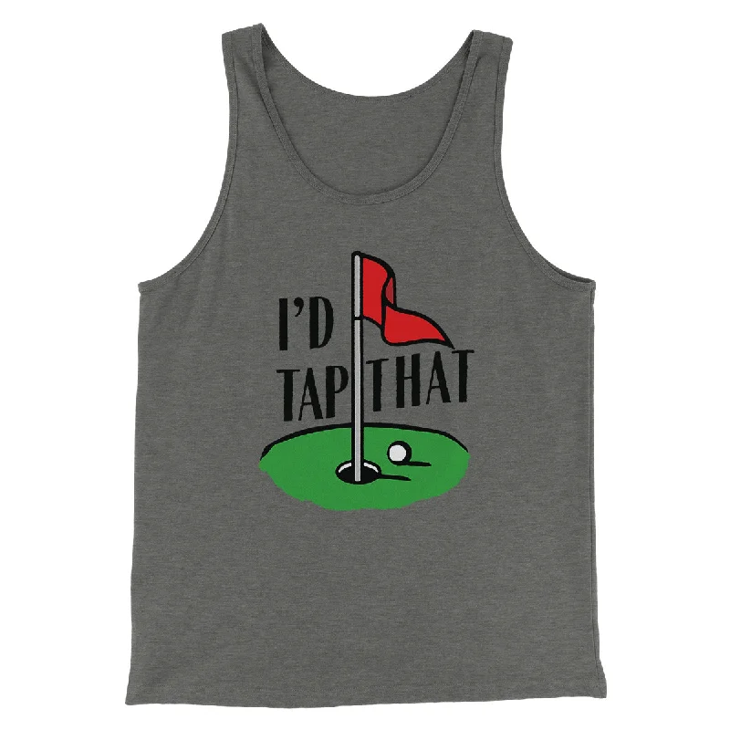 Men’s short-sleeve roan polos-I'd Tap That Funny Men/Unisex Tank Top