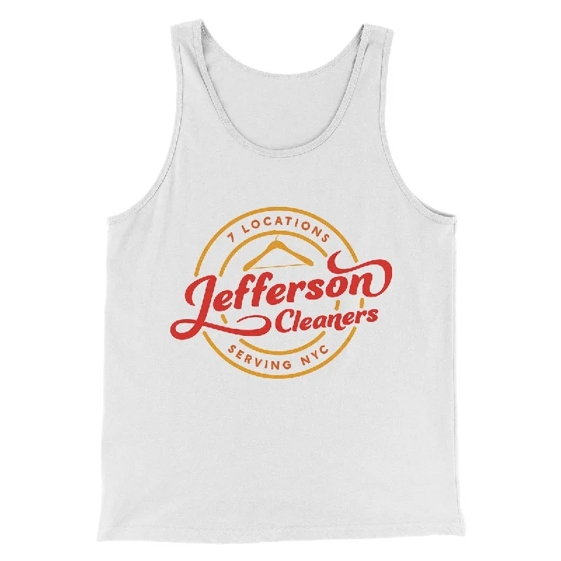 Men’s short-sleeve pelt tops-Jefferson Cleaners Men/Unisex Tank Top