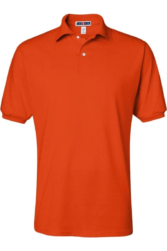 Men’s short-sleeve idle shirts-JERZEES SpotShield 50/50 Polo