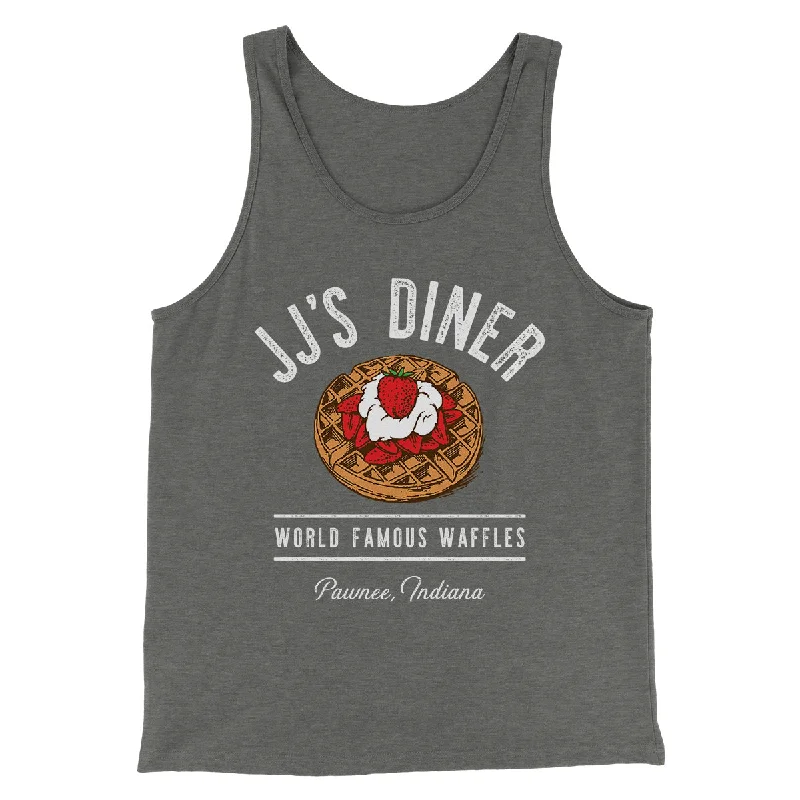 Men’s short-sleeve elm tops-JJ's Diner Men/Unisex Tank Top