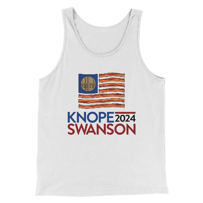 Men’s short-sleeve teak tops-Knope Swanson 2024 Men/Unisex Tank Top