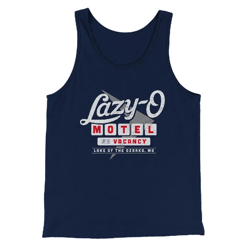 Men’s short-sleeve quill tops-Lazy-O Motel Men/Unisex Tank Top