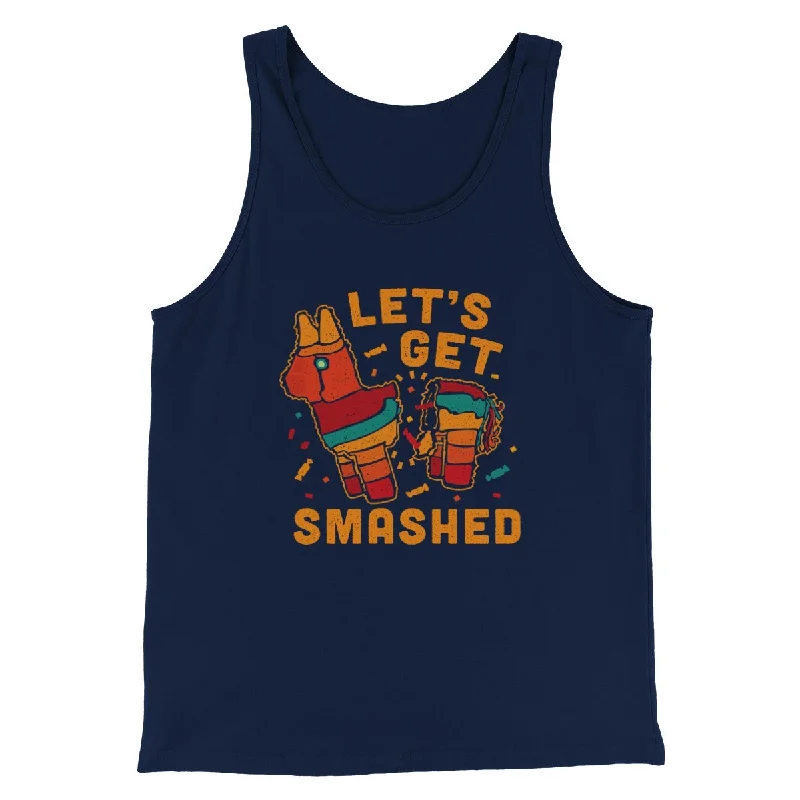 Men’s short-sleeve purl polos-Let's Get Smashed Men/Unisex Tank