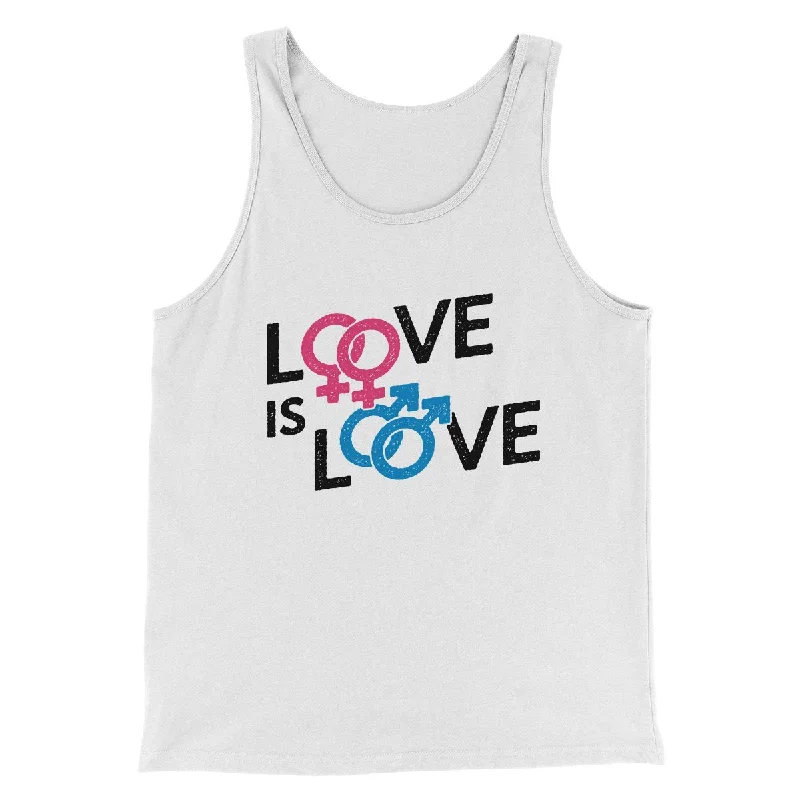 Men’s short-sleeve wren polos-Love is Love Men/Unisex Tank Top