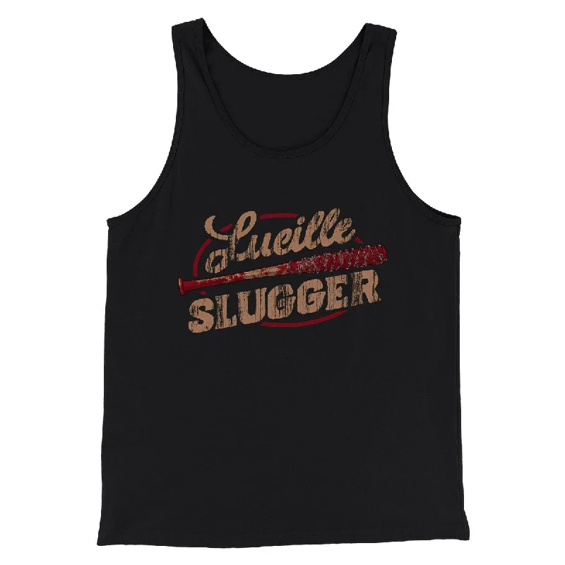 Men’s short-sleeve amber shirts-Lucille Slugger Men/Unisex Tank Top