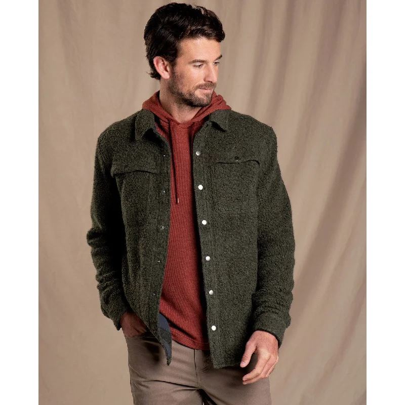 Men's elegant prism-back shirts-Men's Telluride Sherpa Shirtjac