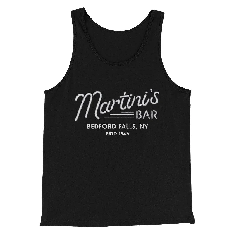 Men’s short-sleeve vent polos-Martinis Bar Funny Movie Men/Unisex Tank Top