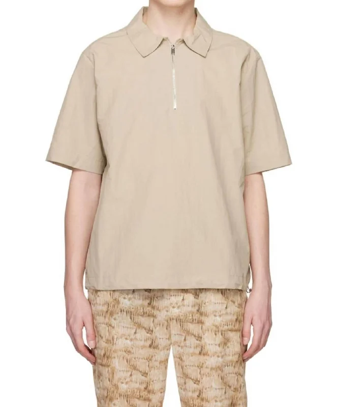 Men’s short-sleeve dint tops-Marvin Top In Pebble