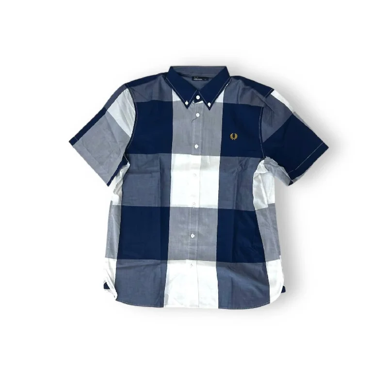 Men’s short-sleeve hazel tops-Men's Magnifeld Shirt In Blue