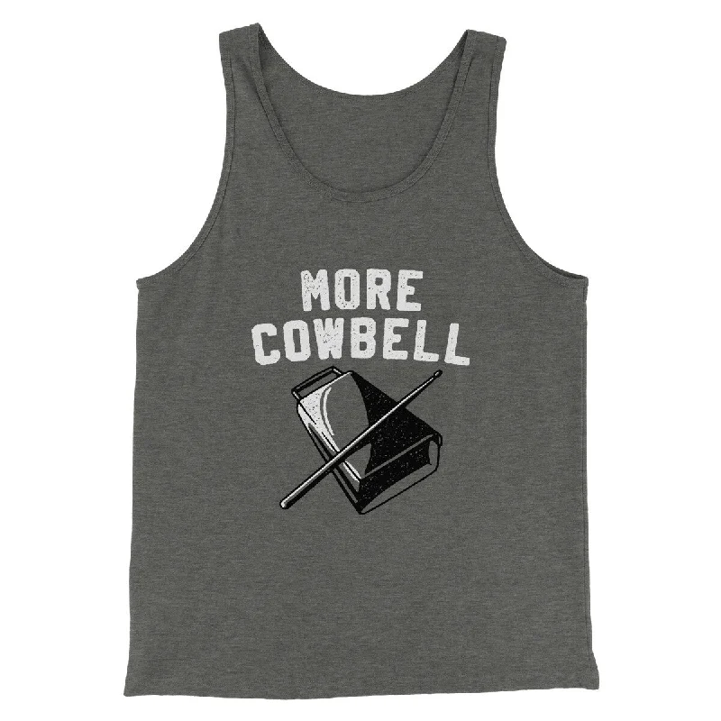 Men’s short-sleeve zinc polos-More Cowbell Funny Movie Men/Unisex Tank Top