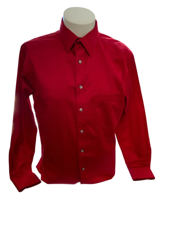 Men's rugged thorn shirts-Murano Men's Shirt Red 15.5/33