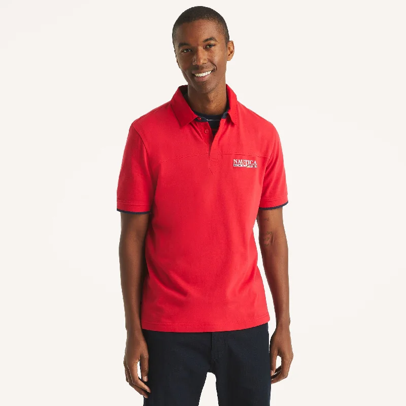 Men’s short-sleeve knoll shirts-Nautica Mens Classic Fit Polo