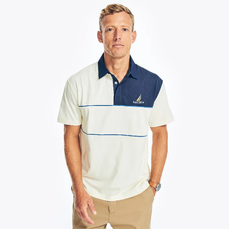 Men’s short-sleeve dusk polos-Nautica Mens Relaxed Fit Rugby Polo Shirt