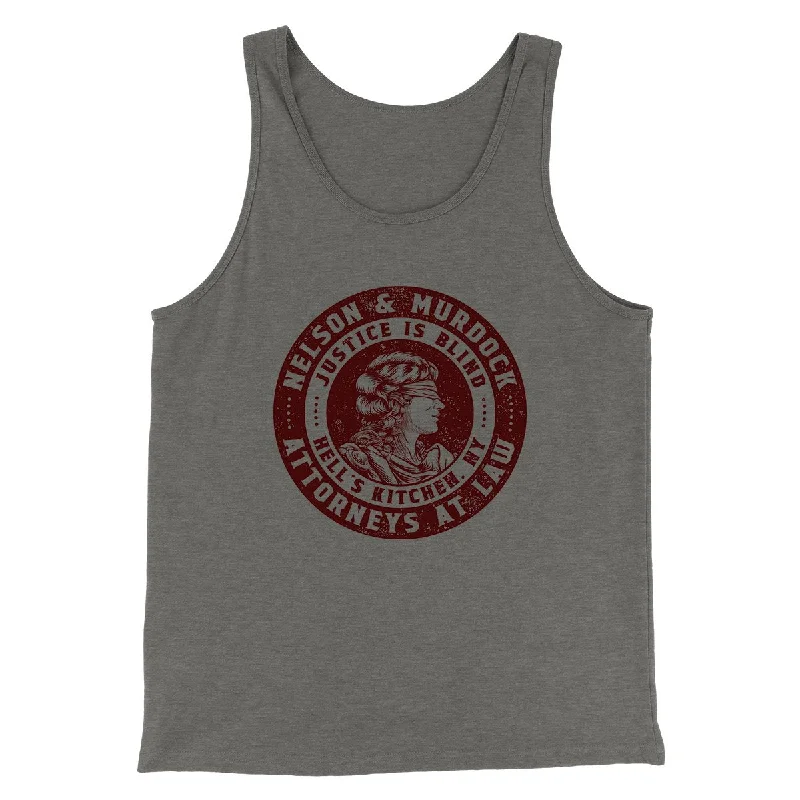 Men’s short-sleeve wisp tees-Nelson And Murdock Attorneys At Law Men/Unisex Tank Top