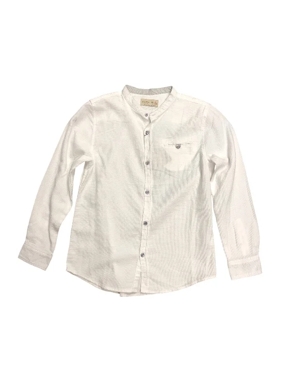 Men's sleek volt shirts-NWT Zara Boys Shirt White 9