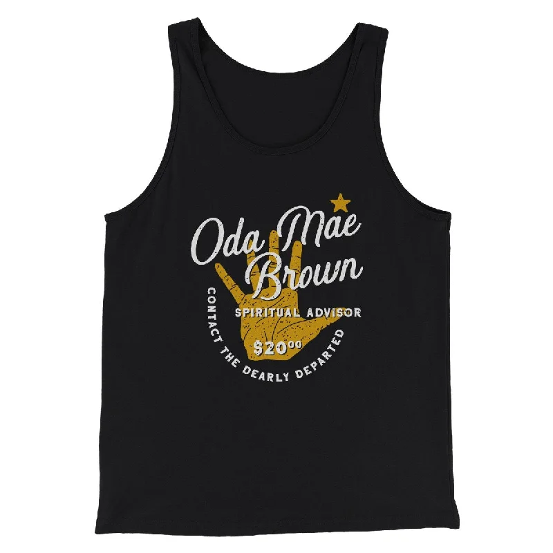 Men’s short-sleeve nape polos-Oda Mae Brown Spiritual Advisor Funny Movie Men/Unisex Tank Top