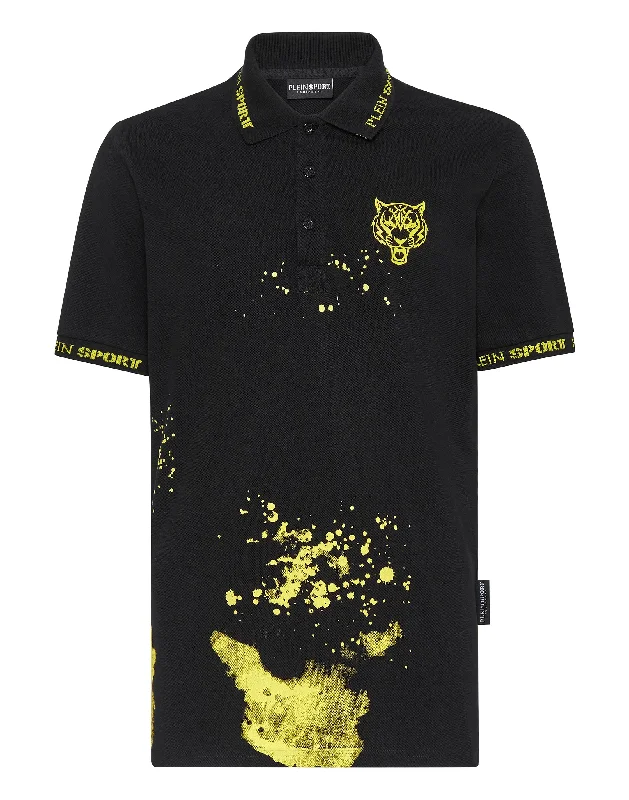 Men’s short-sleeve cairn tees-Polo Shirt SS Tiger