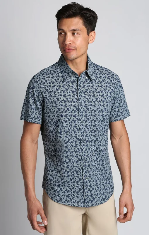 BLUE OXFORD PRINT