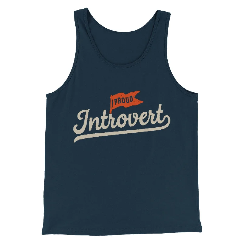 Men’s short-sleeve nook polos-Proud Introvert Funny Men/Unisex Tank Top