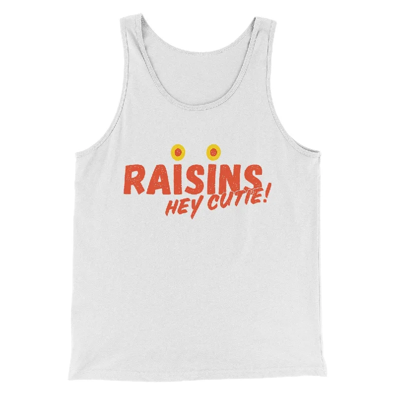 Men’s short-sleeve etch shirts-Raisins Men/Unisex Tank Top