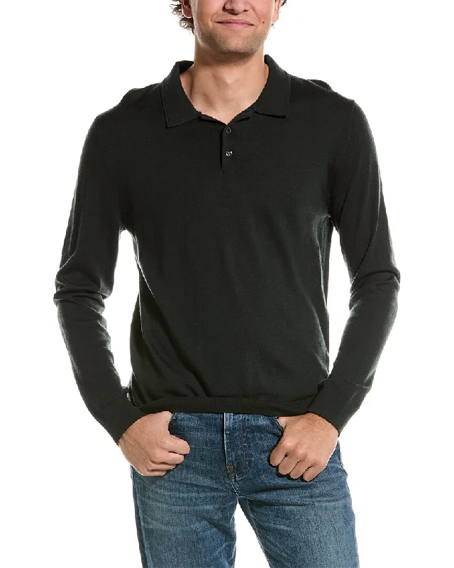 Men’s short-sleeve jinx tops-Reiss Trafford Merino Wool Polo Shirt