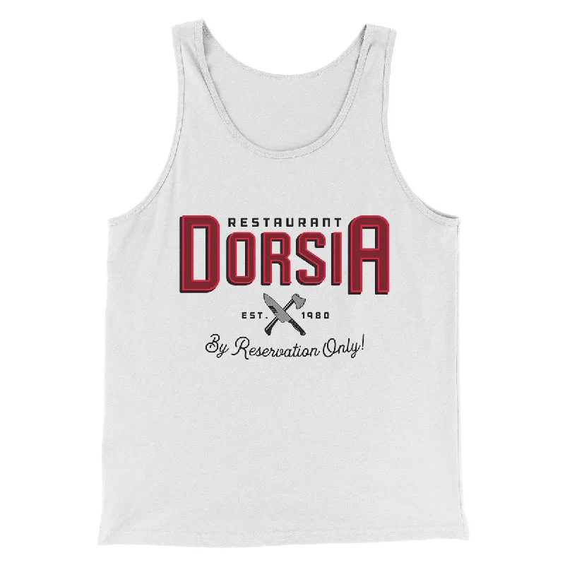 Men’s short-sleeve wisp shirts-Restaurant Dorsia Funny Movie Men/Unisex Tank Top