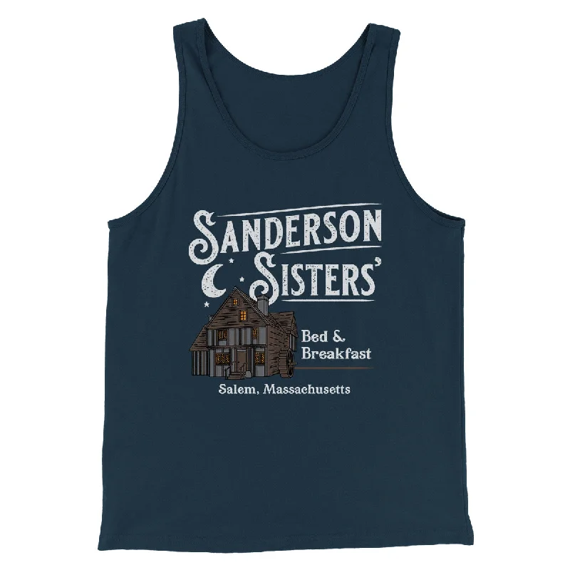 Men’s short-sleeve kink shirts-Sanderson Sisters' Bed & Breakfast Funny Movie Men/Unisex Tank Top