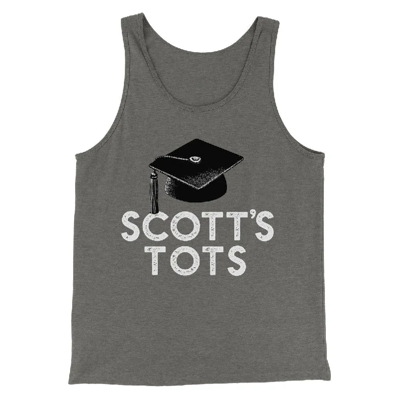 Men’s short-sleeve sate shirts-Scott's Tots Men/Unisex Tank Top