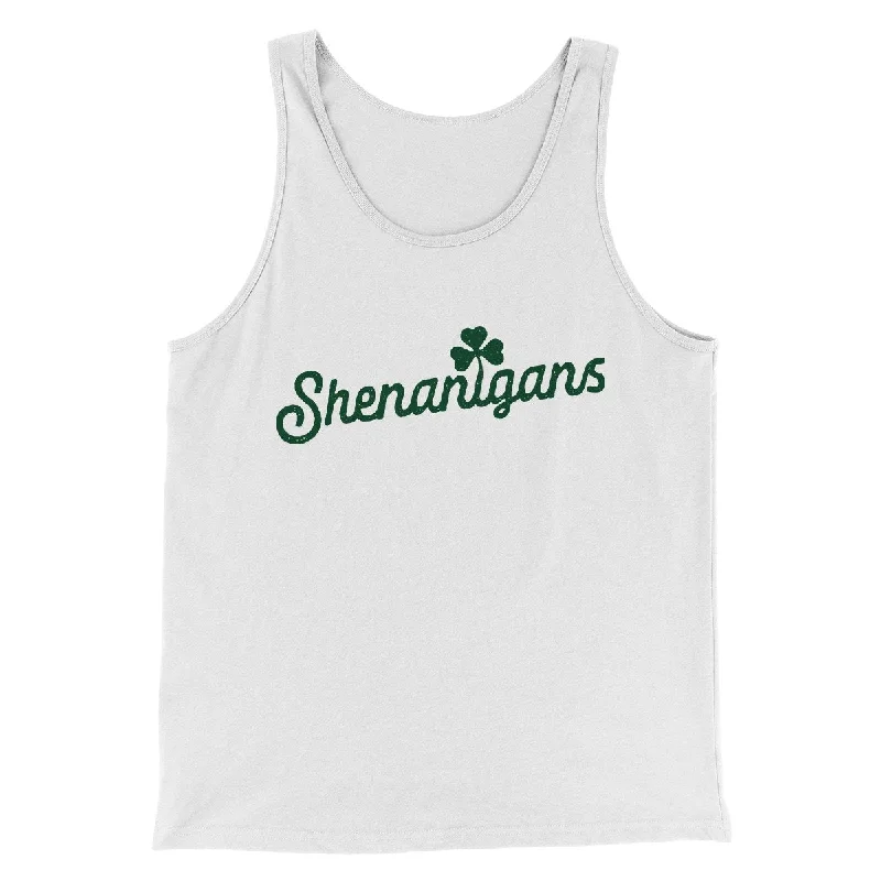 Men’s short-sleeve chert shirts-Shenanigans Men/Unisex Tank Top