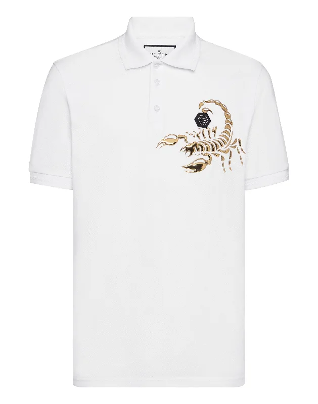 Men’s short-sleeve ooze tees-Slim Fit Polo Shirt Scorpion