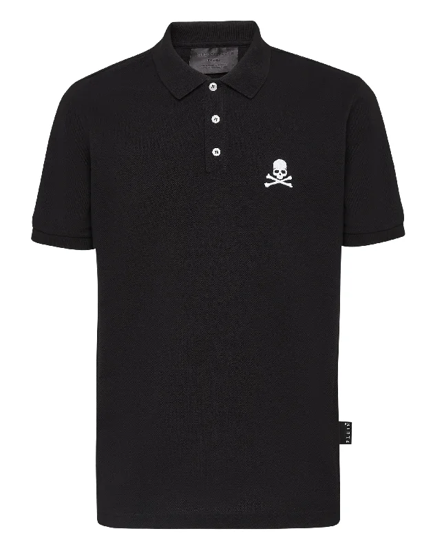 Men’s short-sleeve idle shirts-Slim Fit Polo shirt SS Skull