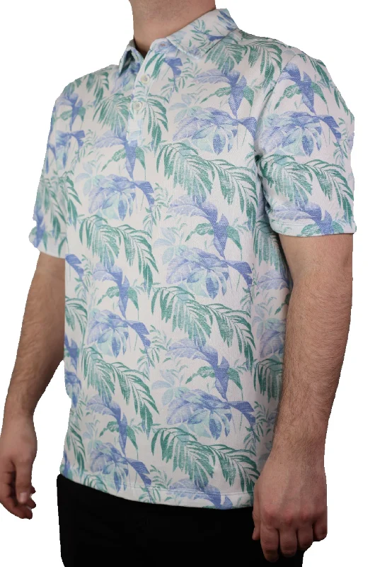 Men’s short-sleeve fern tops-Tommy Bahama Floating Fronds IslandZone® Polo