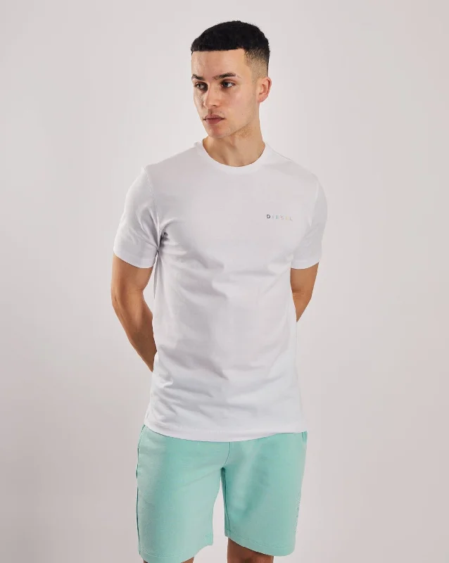 Men’s short-sleeve sate shirts-Cove Tee Dove White