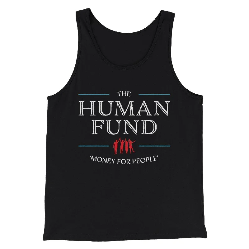 Men’s short-sleeve idyll tops-The Human Fund Men/Unisex Tank Top