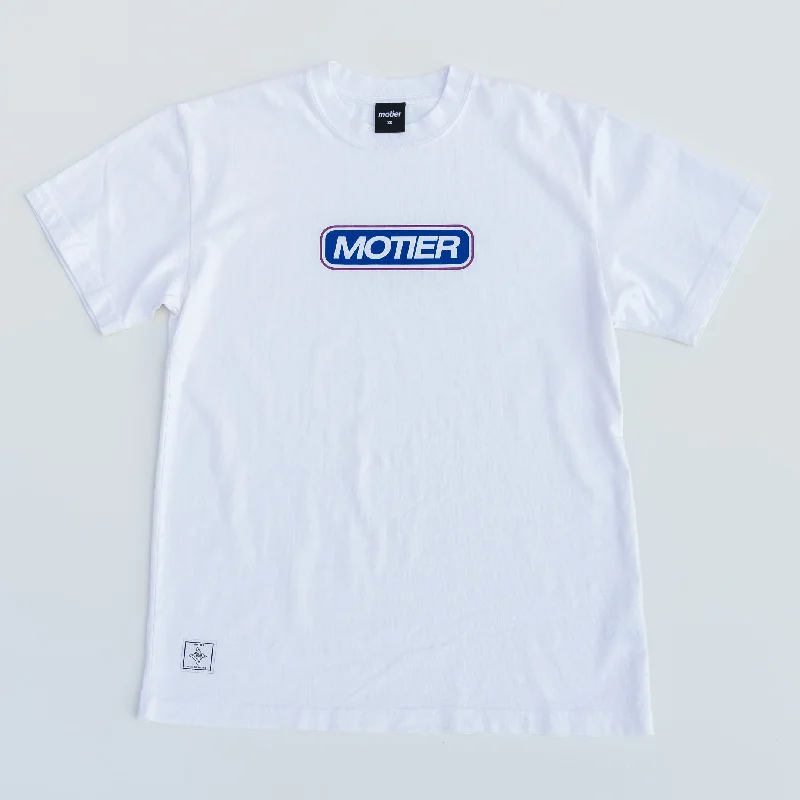 Men’s short-sleeve nook polos-The Motier Capsule Luxe Tee (White)