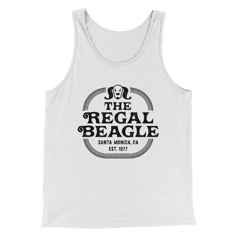 Men’s short-sleeve dint tops-The Regal Beagle Men/Unisex Tank