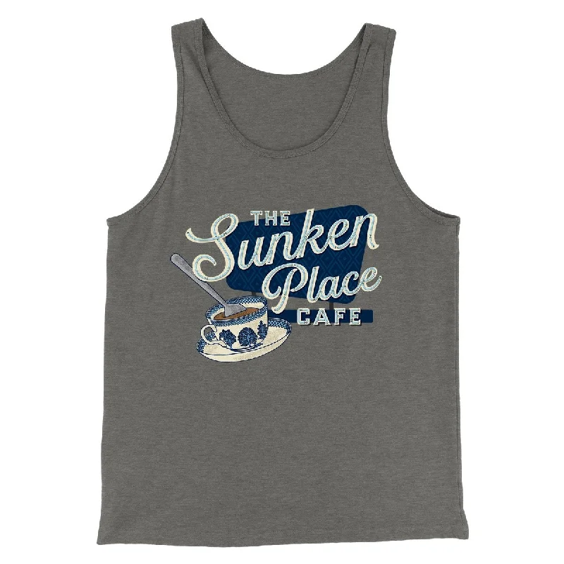 Men’s short-sleeve inlay tees-The Sunken Place Cafe Funny Movie Men/Unisex Tank Top