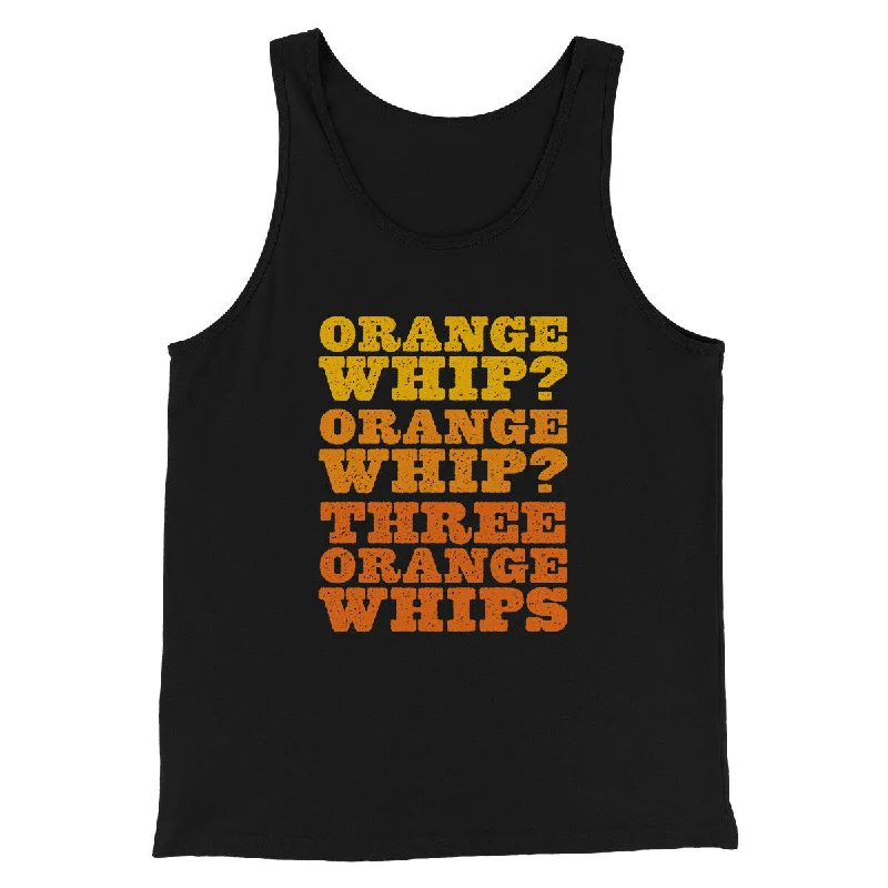 Men’s short-sleeve etch shirts-Three Orange Whips Funny Movie Men/Unisex Tank Top