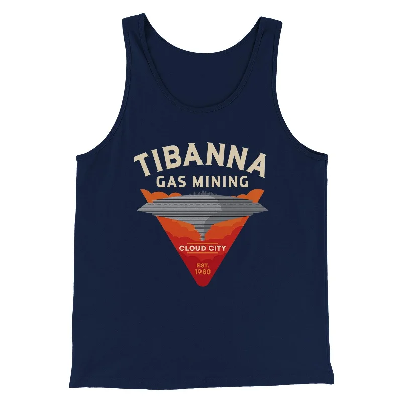 Men’s short-sleeve purl tops-Tibanna Gas Mining Funny Movie Men/Unisex Tank Top