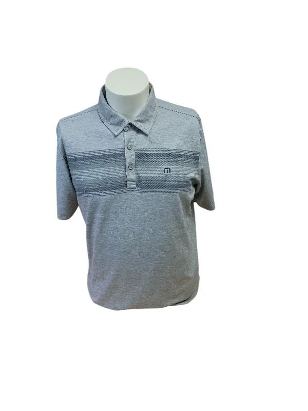 Men’s short-sleeve foal tees-Travis Mathew Men's Polo Gray L