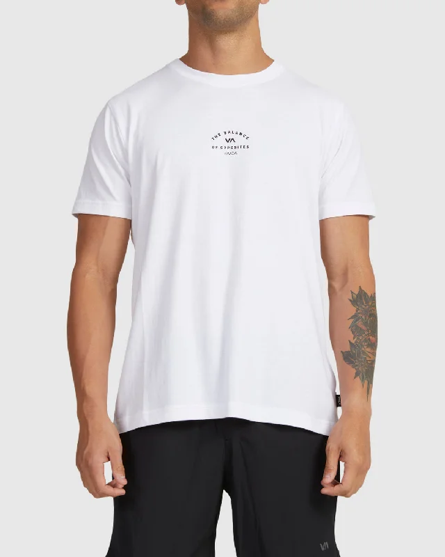 Men’s short-sleeve wren polos-VA Arch Tee - White