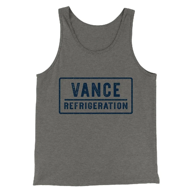 Men’s short-sleeve quip tees-Vance Refrigeration Men/Unisex Tank Top