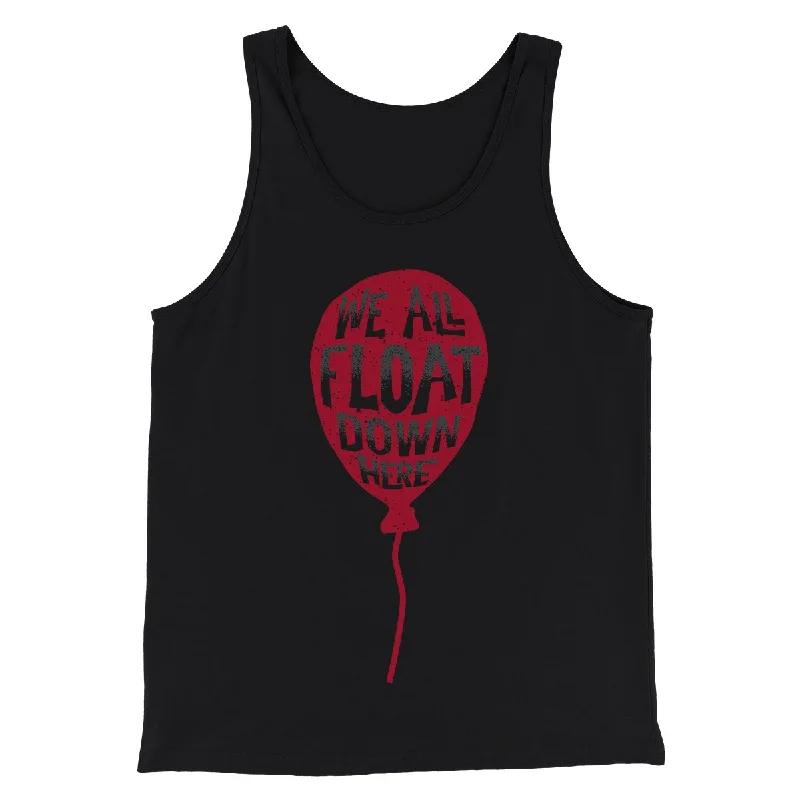 Men’s short-sleeve elm tops-We All Float Down Here Funny Movie Men/Unisex Tank Top