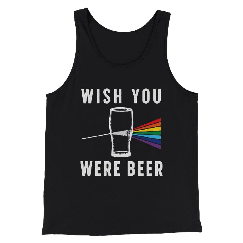 Men’s short-sleeve nook polos-Wish You Were Beer Men/Unisex Tank Top