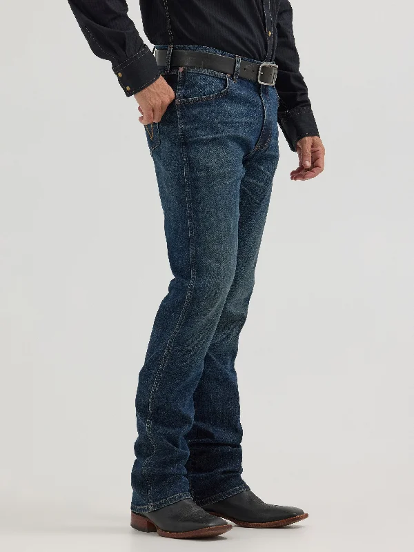 Men's rugged canvas pants-Men's Wrangler Retro Slim Fit Bootcut Jean #112358248