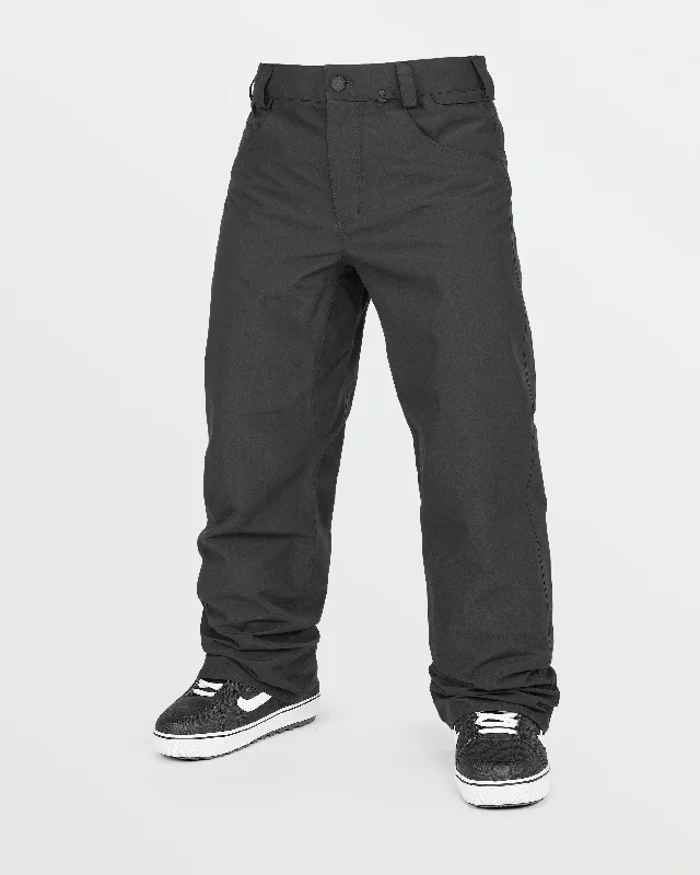 Men's deep cargo pocket pants-Mens 5-Pocket Pants - Black