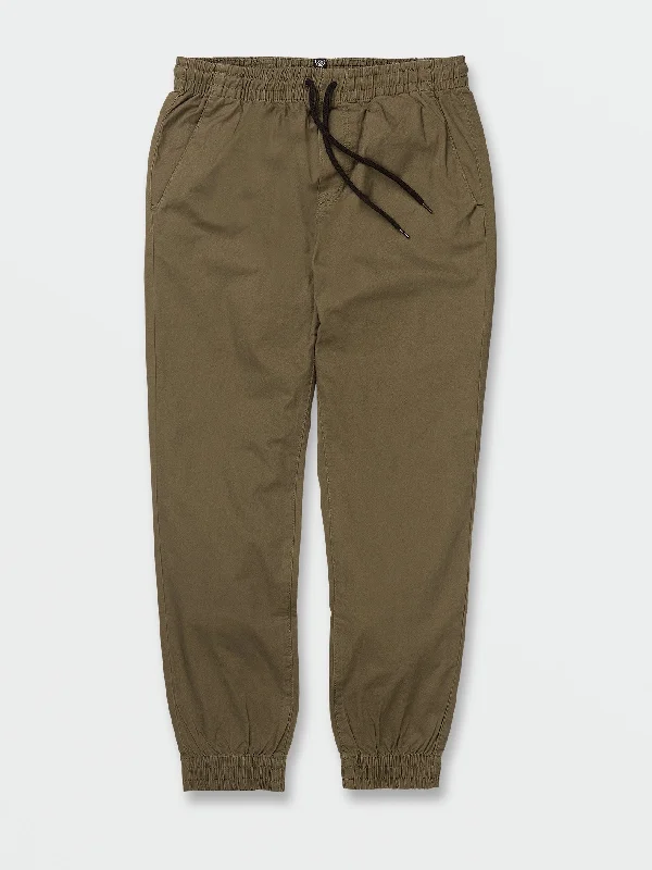 Men's light organic cotton pants-Cleaver Joggers - Military