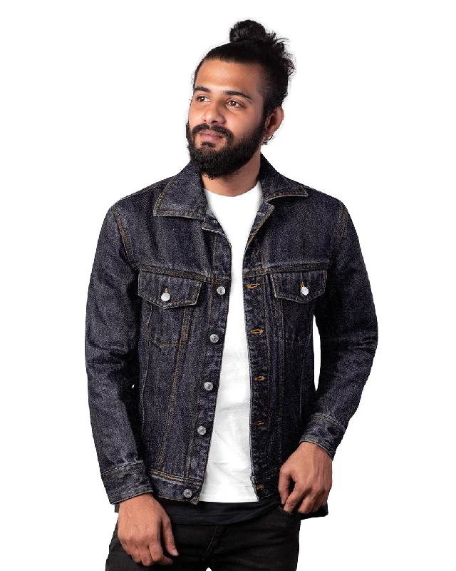 Men's subtle clay pants-Denim Jacket in Cool max Denim Midnight Blue