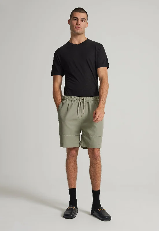 Men's sun-blocking beach pants-Edon Cotton Twill Short - Shrub Tint