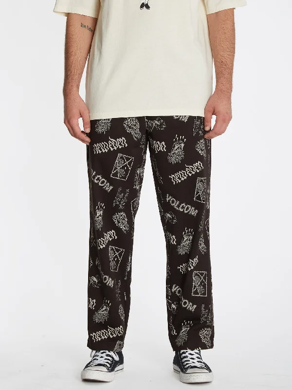 Men's whisper-light pants-Featured Artist Vaderetro Elastic Waist Pants - Print